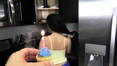 Mom catches teens in kitchen She began to grip it then - drtuber.com