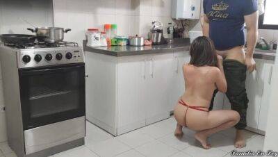 I Fuck My Bad Stepdaughter While Her Mom Is Cooking She Didn't Realize I'm Fucking Her Daughter Next To Her - porntry.com