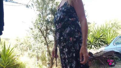 Nippleringlover Horny Milf Flashing Small Boobs Extreme Stretched Nipple Piercings Huge Nipple Rings Outdoors - hclips.com