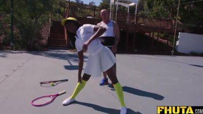 Ana Foxxx - Ebony Milf - Ana Foxxx In Ebony Milf Gets Fucked In The Ass By Tennis Instructor - upornia.com