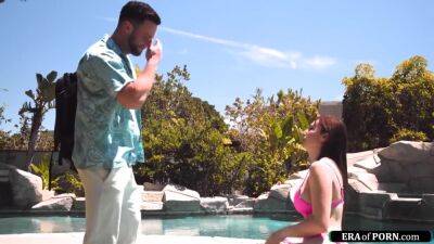 Lexi Luna - Big T And Lexi Luna - Milf Fucked Outdoors By A Pool Cleaner - upornia.com