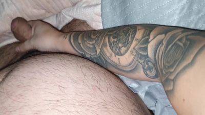 Tattooed Step Mom Handjob Step Son Dick Making Him Feel Like A King - hclips.com