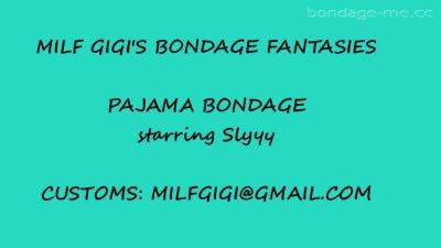 Milf Gigi Slyyy Bondage Vibrtor Tied Up In Her Pajamas - hotmovs.com