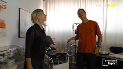 Horny brunette MILF visits her doctor for a hardcore doggystyle sex session - A misconstructured Euro clip - sexu.com - Germany