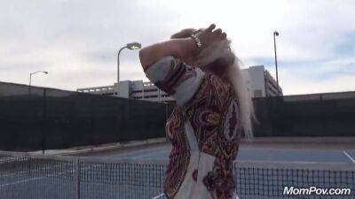 Horny Mom Squirts Her Pussy Juice On Tennis Court - upornia.com - Usa