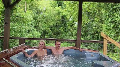 Blonde Milf Wife Relaxing In The Hotub Great Blow Job And Hot Tub Sex - hclips.com